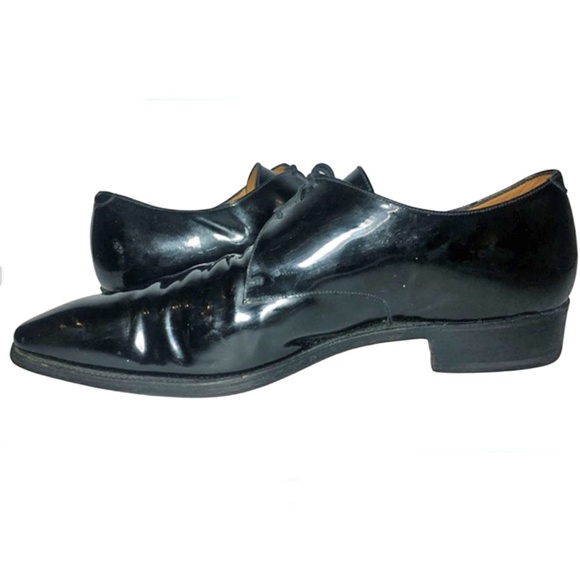 J.M. Weston Black Patent Derby Men's Size 10 D - Picture 3 of 8